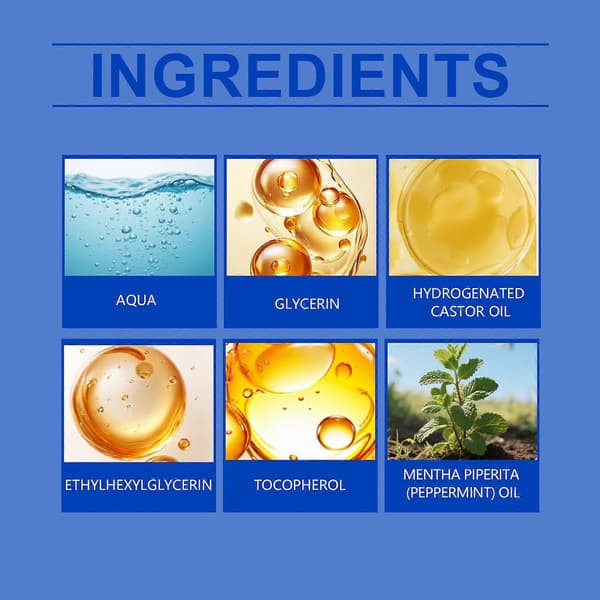 Roll-on-serum efter rakning är noggrant formulerat med tokoferol (vitamin E) och pepparmyntsolja A