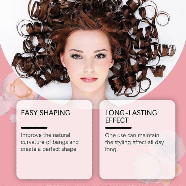 Bangs Softening Cream - Frizz Control & Moisturizer for Smooth, Manageable Bangs | Easy Home Styling with Long-Lasting Softness & Shine A