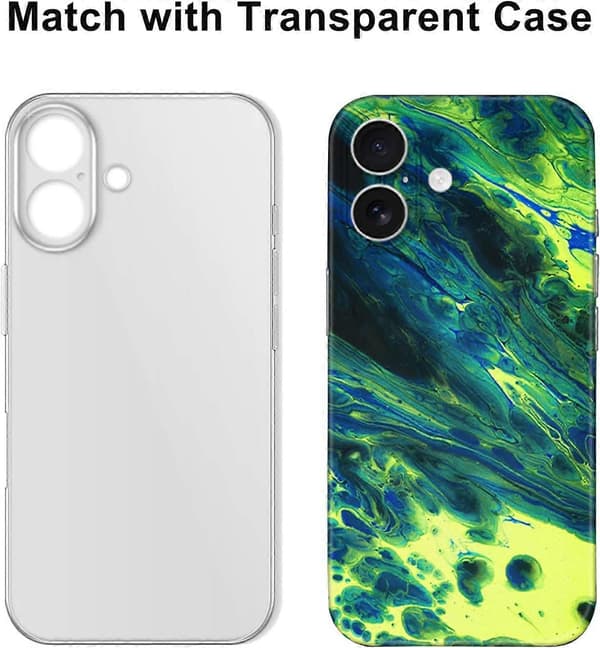 Grønn Skin Wrap-dekal kompatibel med iPhone 16 (16)