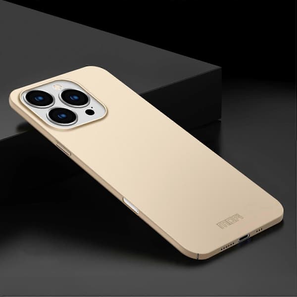 MOFI Shield Matte Series til iPhone 16 Pro Max Cover Ultra Slim PC Beskyttelsescover - Guld