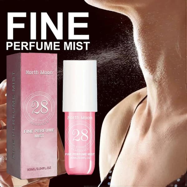 1-6 stk. NORTH MOON Fin Parfume Mist 90ml, Jasmin Sandeltræ Eau de Parfum Spray Langvarig Duft