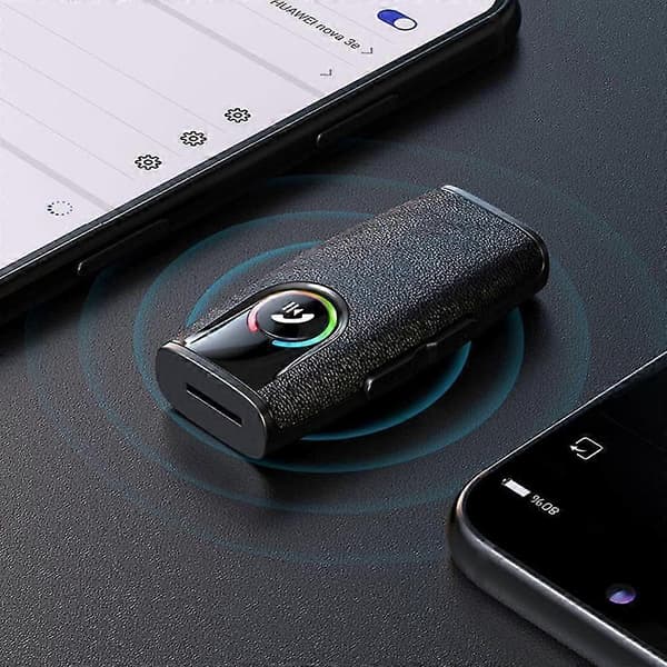 Håndfri Bluetooth 5.3 Audio Musikk Mottaker Trådløs 3.5mm AUX Hjem Bil Adapter