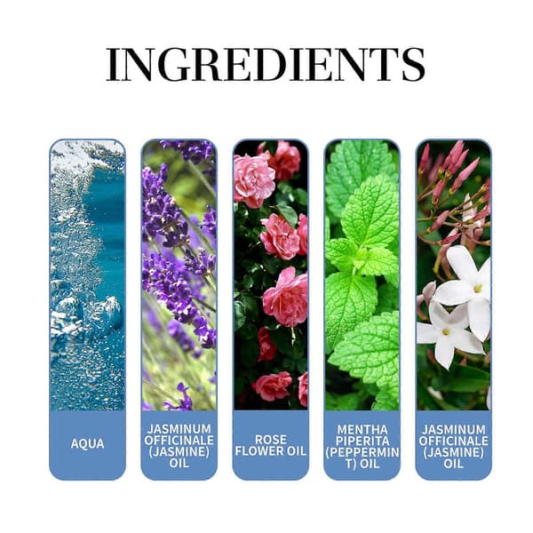 Naturlig Roll-On Parfumeolie, Langvarig Frisk Blomster- og Mynteduft til Romantiske Dates, Nem Anvendelse, 10ml