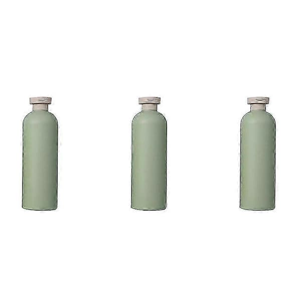 3 stk. enkle sjampoflasker, underbeholdere, lotionflasker