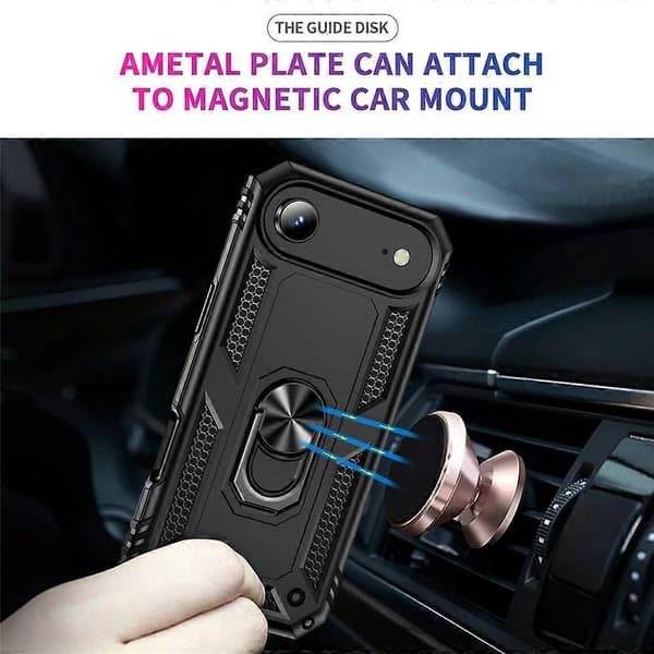 Compatible For iPhone 17 Air Case PC + TPU Phone Cover with Stand