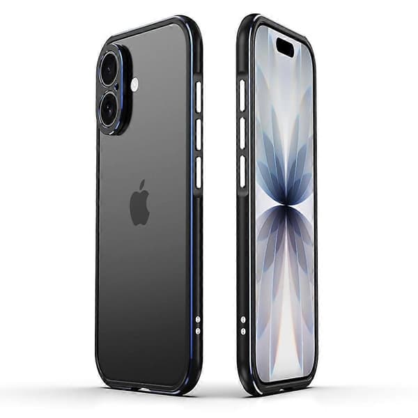 Til iPhone 17 Bumper Case No Back Phone Frame Cover med linsebeskytter