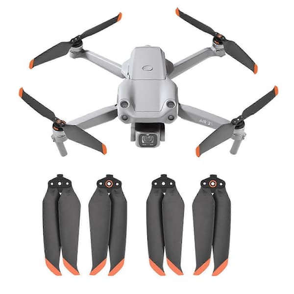 tilbehør oG 8 stk for DJI Royal AIR 2 hurtigutløsende støyreduserende propell 7238F