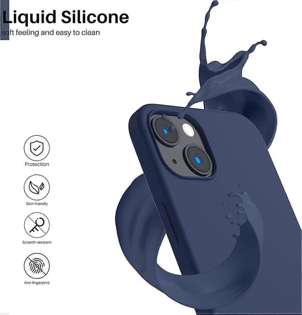 Kompatibel med iPhone 13 Cover 6.1, med MagSafe-Blå
