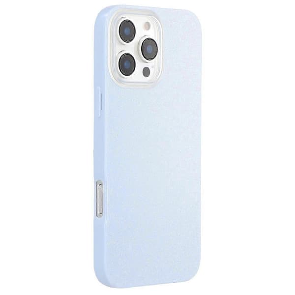 Til iPhone 16 Pro Max Cover IMD Glitter TPU Telefoncover Stort Kamerahul - Antikhvid