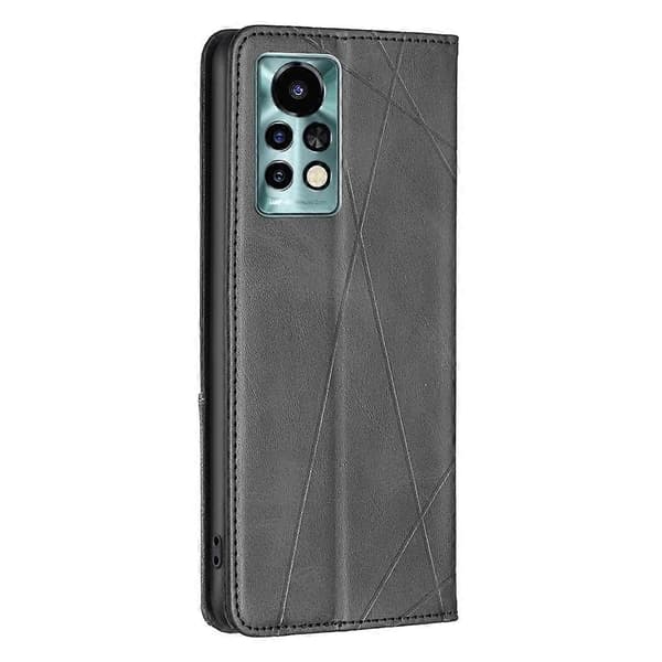 Til Infinix Note 11 Pro Rhombus Tekstur Magnetisk Læder Telefoncover (Sort)