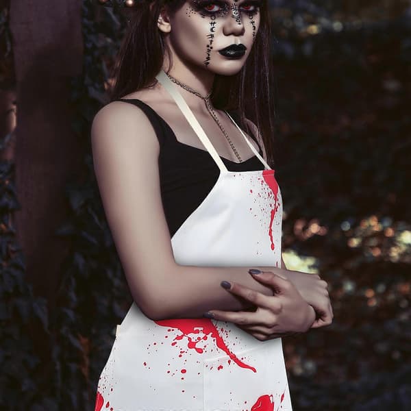 Halloween blodig forkle Halloween skrekk matlagingsforkle Cosplay Halloween dekorasjon