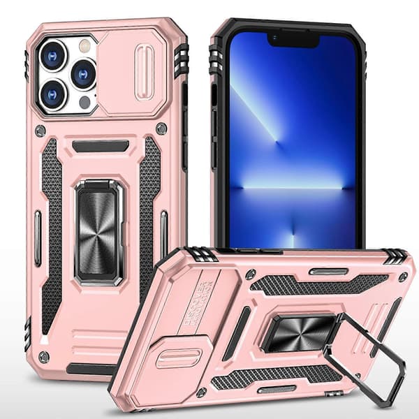 Armor PC + TPU Kameraskydd Telefonfodral (För iPhone 15 Pro)