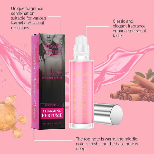 Roxelis Roll-On Cologne til kvinder, Naturlig Nicheduft, Langvarig Duft til Daglig Brug