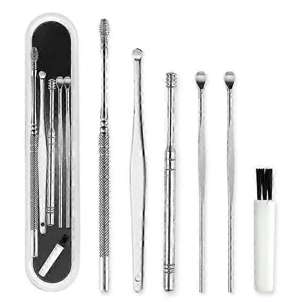 Ørerensningssæt 6 stk. med curette til sikker fjernelse af voks