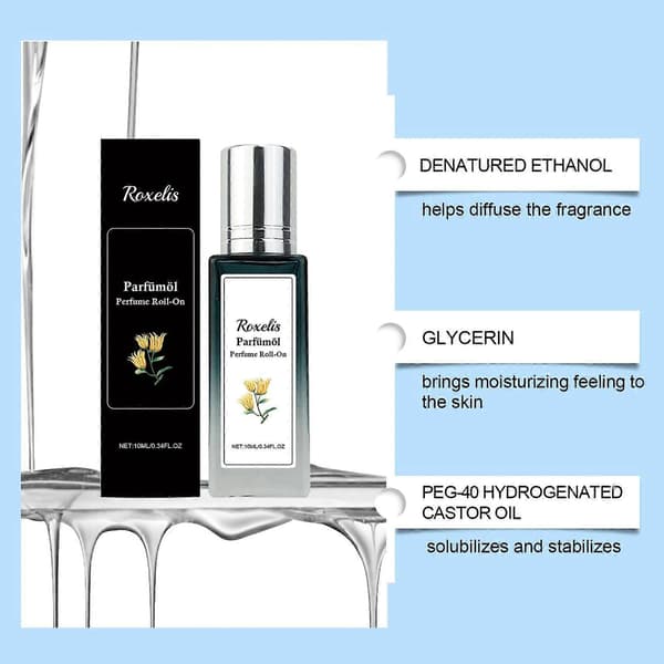 Roll-on parfym för män, romantisk långvarig doft för dagligt bruk