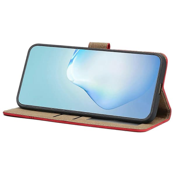 Til iPhone 17 Air Deksel Flip Skinn Retro Telefondeksel Linjer Preget