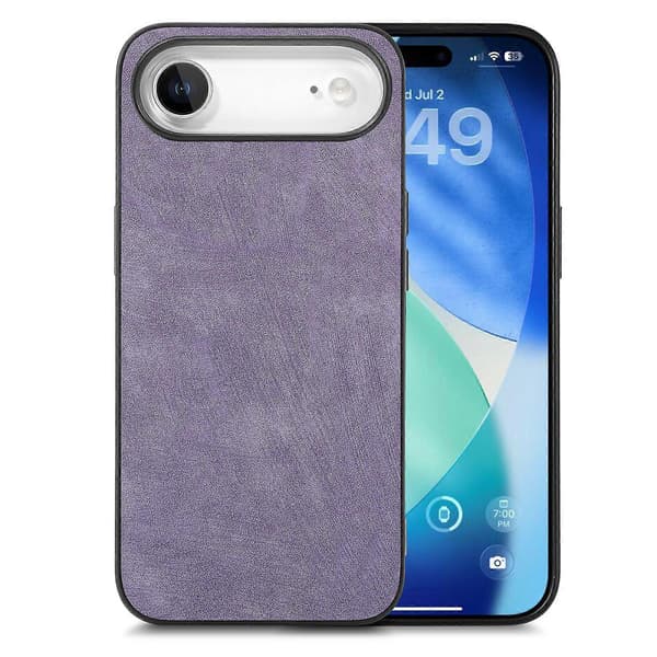 Kompatibel med iPhone 17 Air-deksel Støtsikkert Slankt Retro Skinntelefonbakdeksel