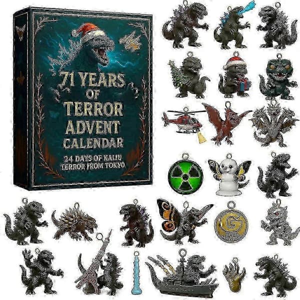 Udsøgt Dinosaur Julekalender Nedtællingskalender Blind Box Sæt