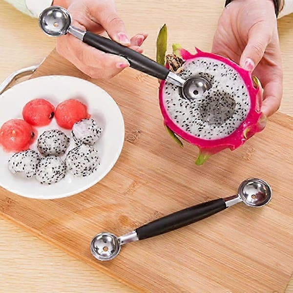 Dubbel melonbollsformare för frukt och grönsaker