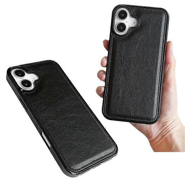 iPhone 17 Bagcover med koskindstekstur