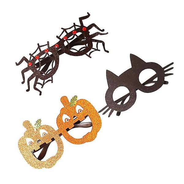 3 stk Halloween-briller til Halloween-dekor