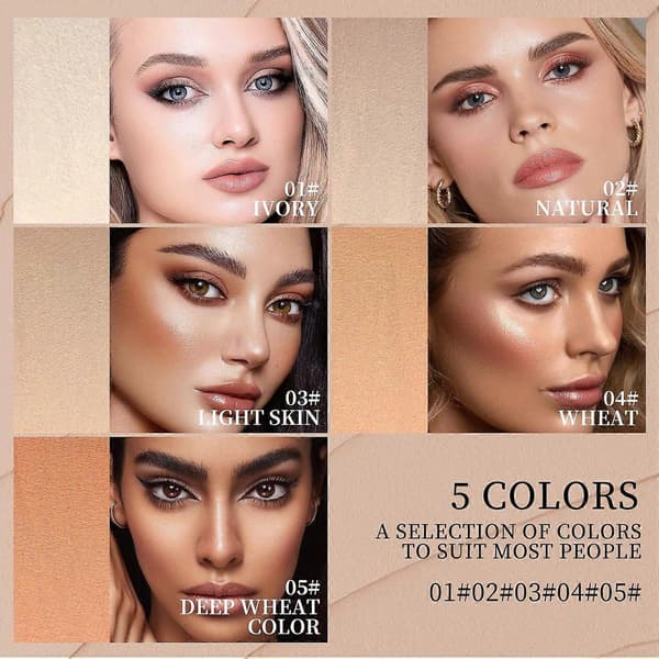 Ansiktsfoundation Contour Stick Langvarig Lett Lysnende Stick Urenhetskonturering Ansiktsconcealer Foundation Stick