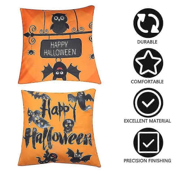2 stk. Happy Halloween putetrekk