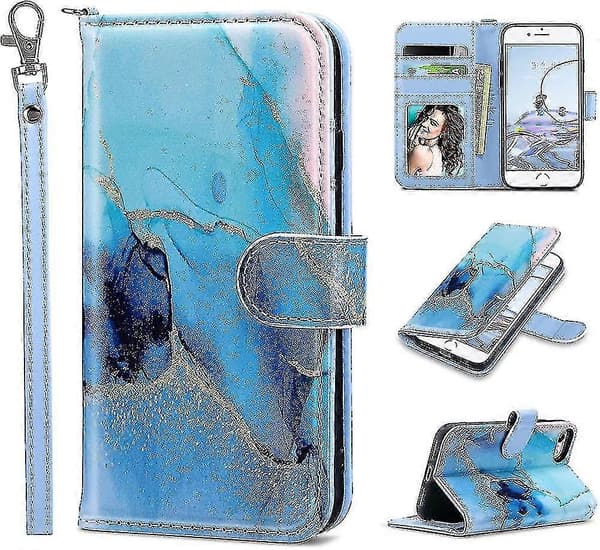 Iphone Se 2020 etui. Iphone 8 flip etui. Iphone 7 pung etui. Pu læder etui