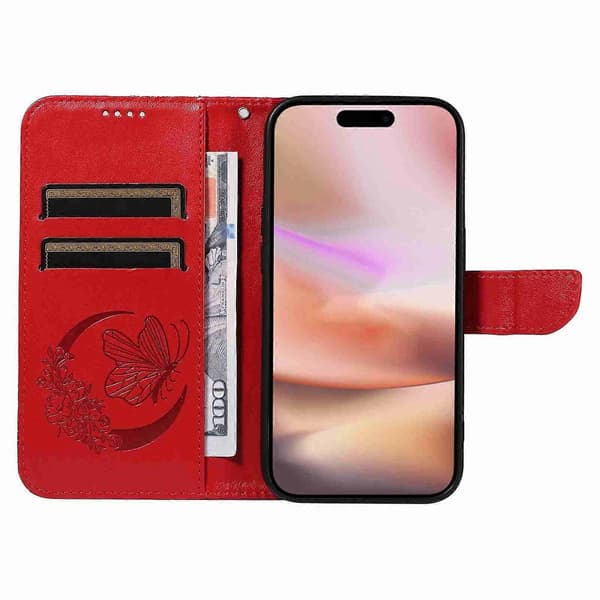 Nahkainen puhelinkotelo iPhone 16 Plus -puhelimelle