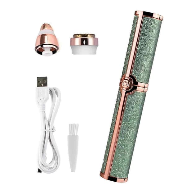 USB Elektrisk Øjenbrynstrimmer, Bærbar Læbestift Hårfjerning Makeup Øjenbrynstrimmer til Kvinder