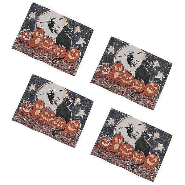 4 stk Halloween bordbrikke