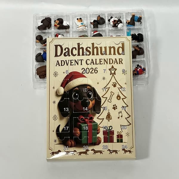 2026 Jule-nedtællingskalender med blind box - Nye 3D-dyredesigns