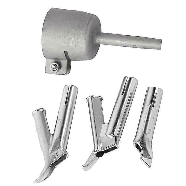 4st Set 8mm Rund & Triangulär Hastighetssvetsmunstycke Fästmunstycke för Varmluftssvetsbrännare Svetsning av Plaststavar