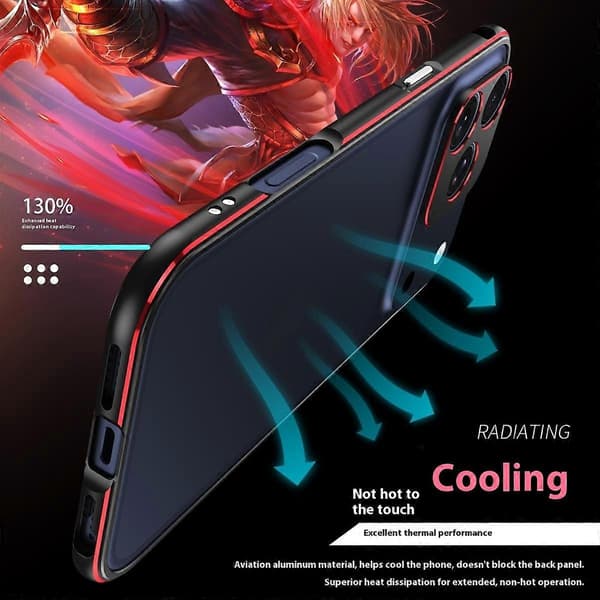 Til iPhone 17 Pro Max Bumper Case Telefonramme uden bagside med linsebeskyttelse