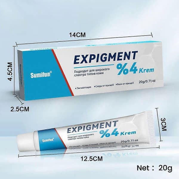 Expigment 4% Ansiktskräm, Daglig Ansiktshudvård för Ojämn Hudton, 20g
