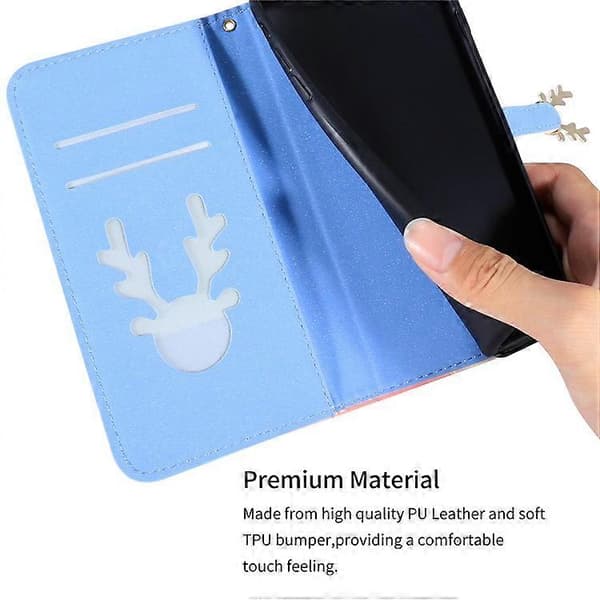Kompatibel med iPhone 13 Pro Max Læderetui Gradient Krokodille Tekstur Telefoncover