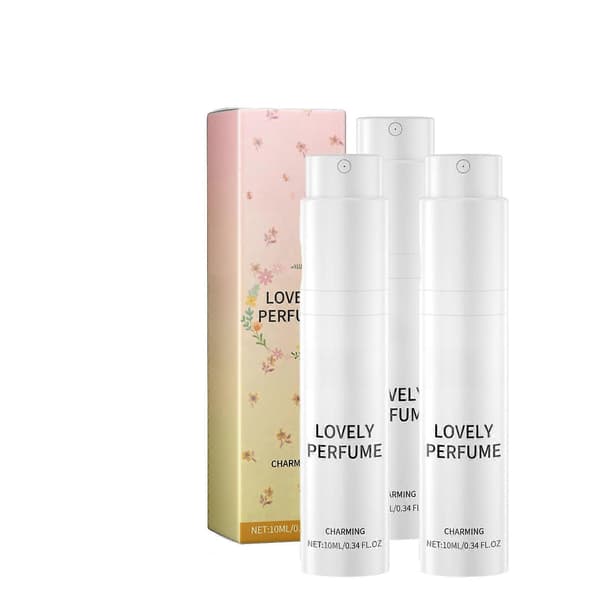 Blommig Parfym Presentförpackning, Tuberose Doft Resespray för Kvinnor, 3st 10ml