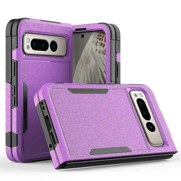 Google Pixel Fold PC + TPU suojakuori (violetti)