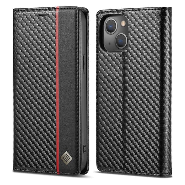 LC.IMEEKE Kulfiber PU + TPU-etui til iPhone 13