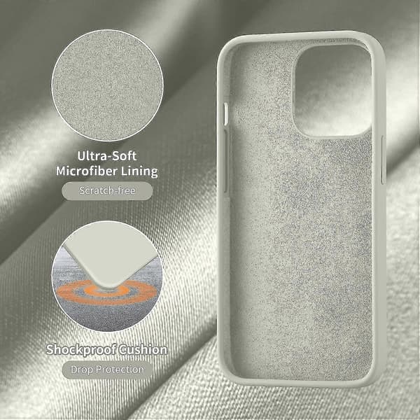 Iphone 13 Pro Fodral Silikon Ultratunt Stötsäkert Skyddsfodral Mjukt Foder