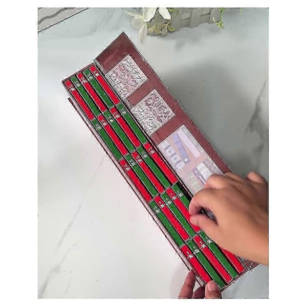 Mini bog-julepynt adventskalender, gaver til bogelskere, julebogs-nedtællingskalender, julepynt 2 stk.