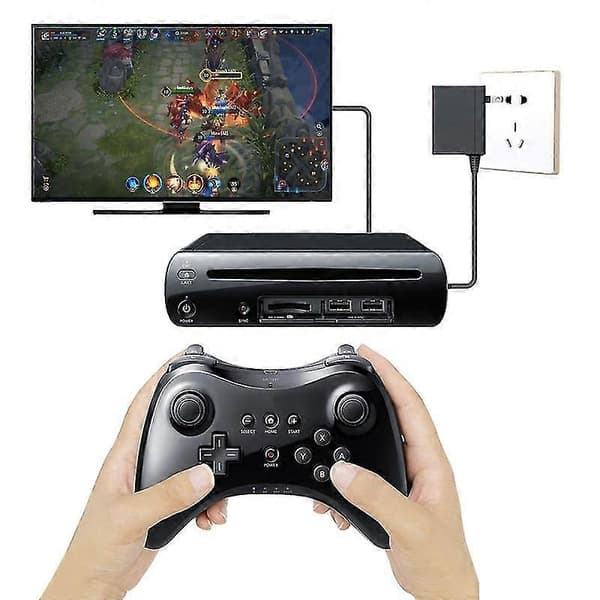 Til Nintend Til Wii U Pro Controller Usb Klassisk Dobbelt Analog Understøttelse Bluetooth Trådløs Fjernbetjening Til Wiiu Pro U Gamepad