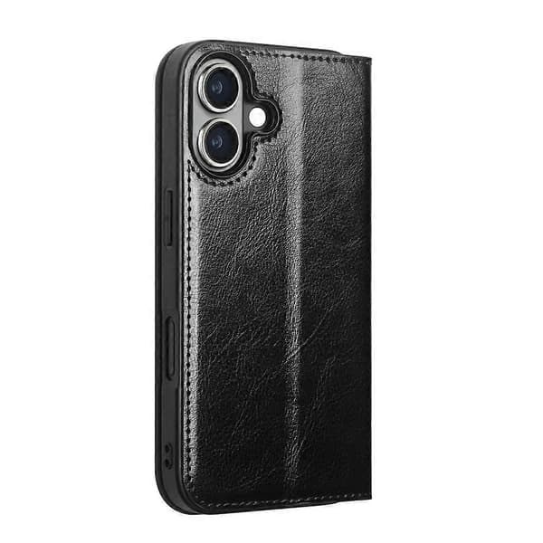 QIALINO Läderfodral för iPhone 16