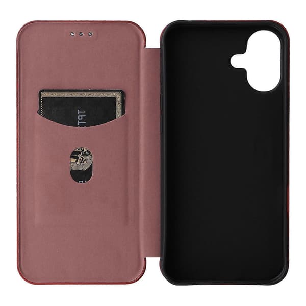 Nahkainen puhelinkotelo iPhone 16 Plus -puhelimelle