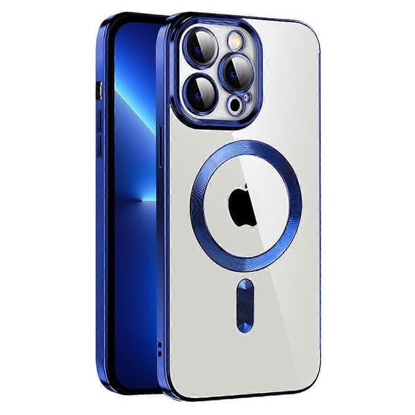 CD Texture Slim Case til iPhone 13 Pro 6.1 tommer TPU Telefoncover Kompatibel med MagSafe