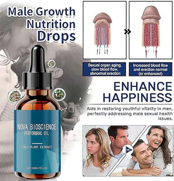 Nova Bioscience Performance Oil, Nova Bioscience Performance Oil for menn, menns komplekse menns dråper, sterke menn A