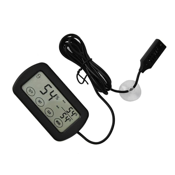 LCD-skærm æginkubator krybdyrtank digitalt termometer hygrometer