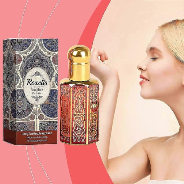 Elegant Ros Arabisk Parfym, Långvarig Varm Träig Feminin Doft, 12ml