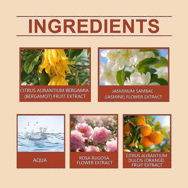 Höstcitrusblomparfym, fräsch långvarig bärbar elegant doft, 15ml
