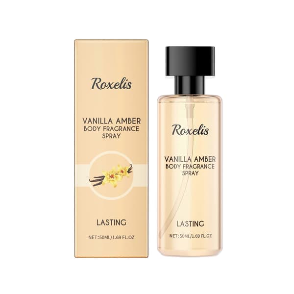 Vanilje Amber Kroppsparfymespray, Langvarig fruktig søt duft, 50ml